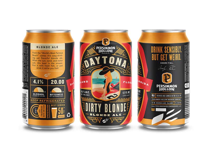 Daytona Dirty Blonde Beer Label © Clark Orr 2014